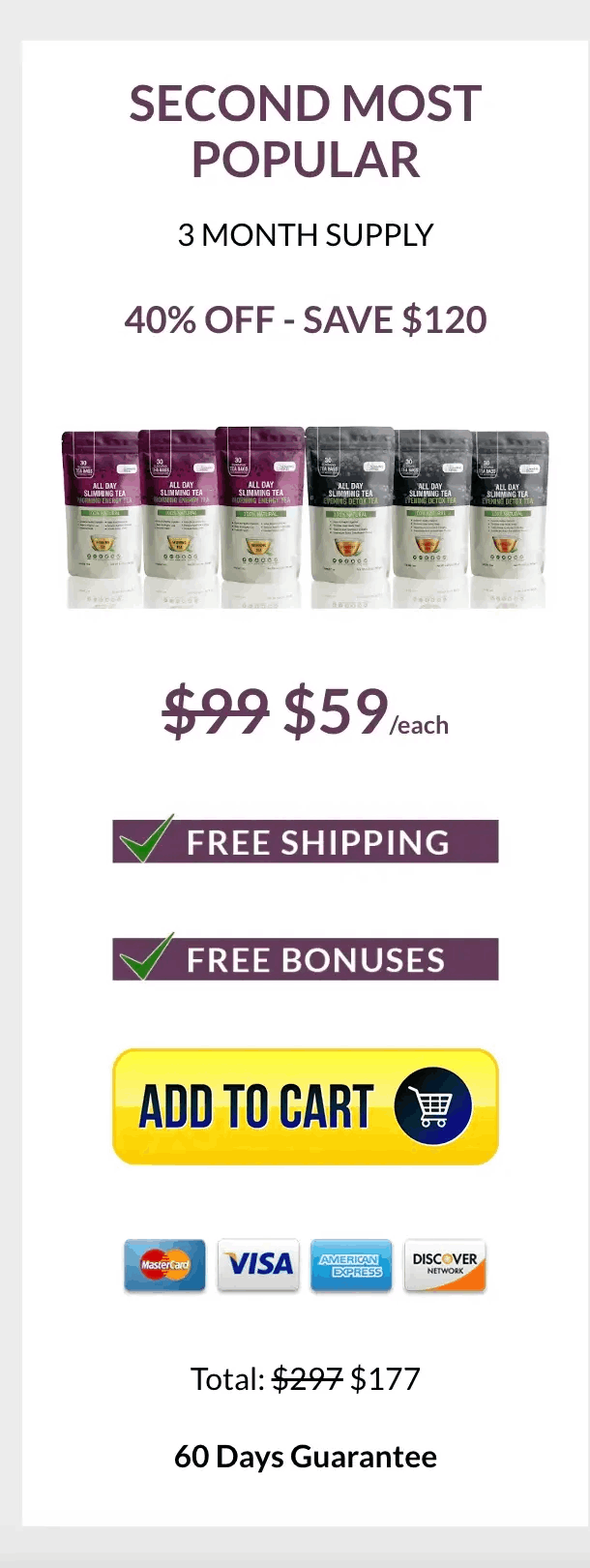 all slimming tea 3 month pack