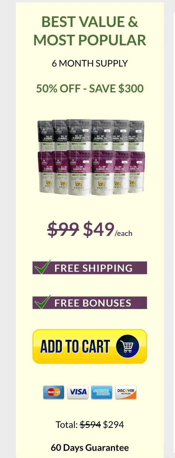all slimming tea 3 month pack